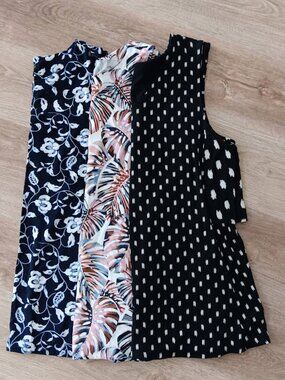 J Jill L Wearever LOT of 3 Tank Tops